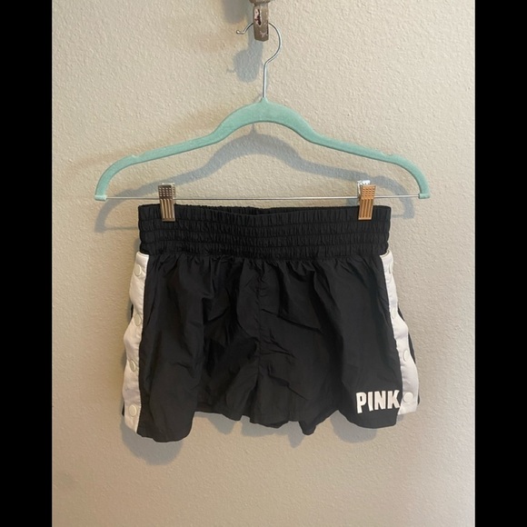 PINK Victoria's Secret Pants - VS PINK Track Short Breakaway Black White​​​​​​​​​​